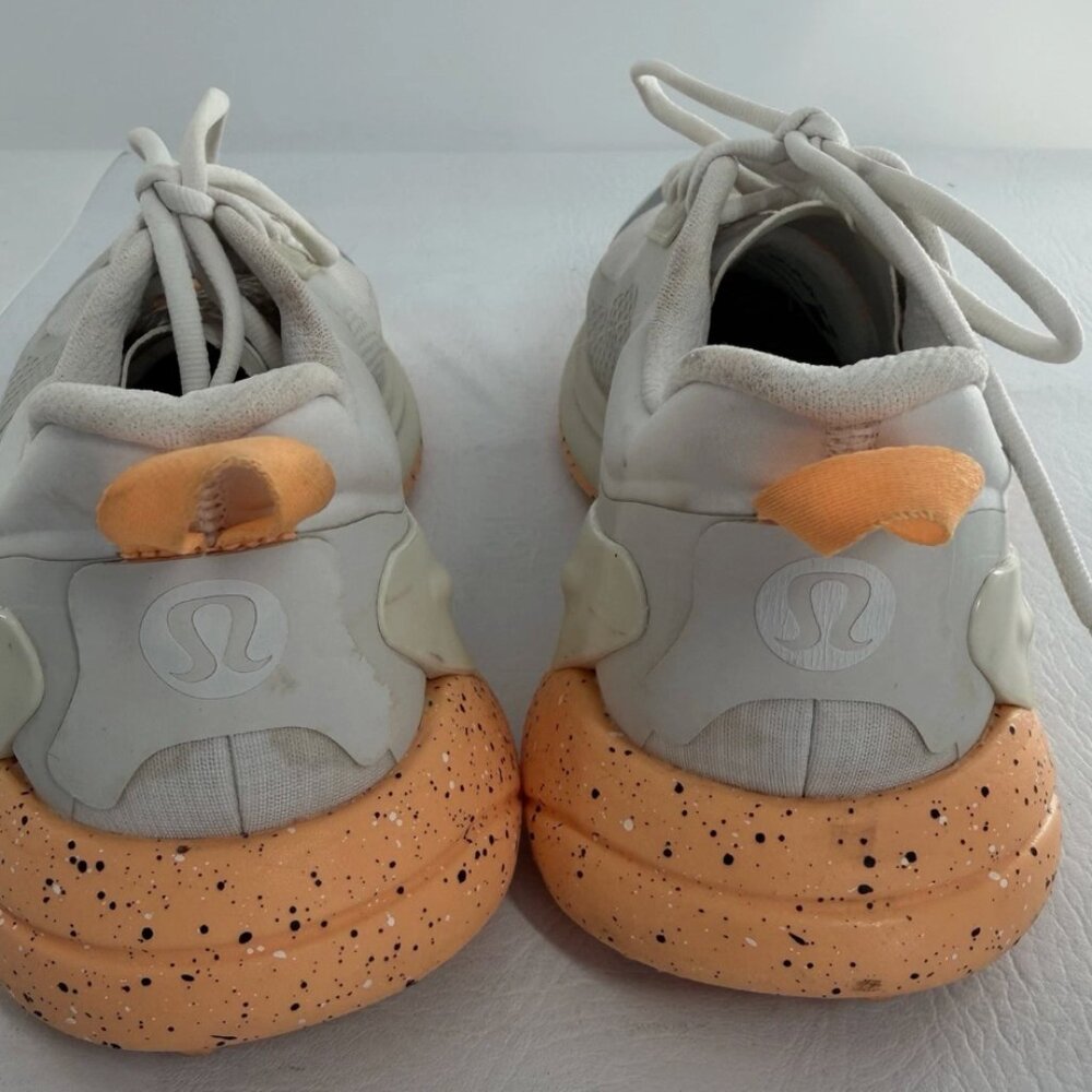 Lululemon Athletic Running Shoes US 8.5 EU 40.5 Gray Orange Sample Rare - Picture 4 of 8